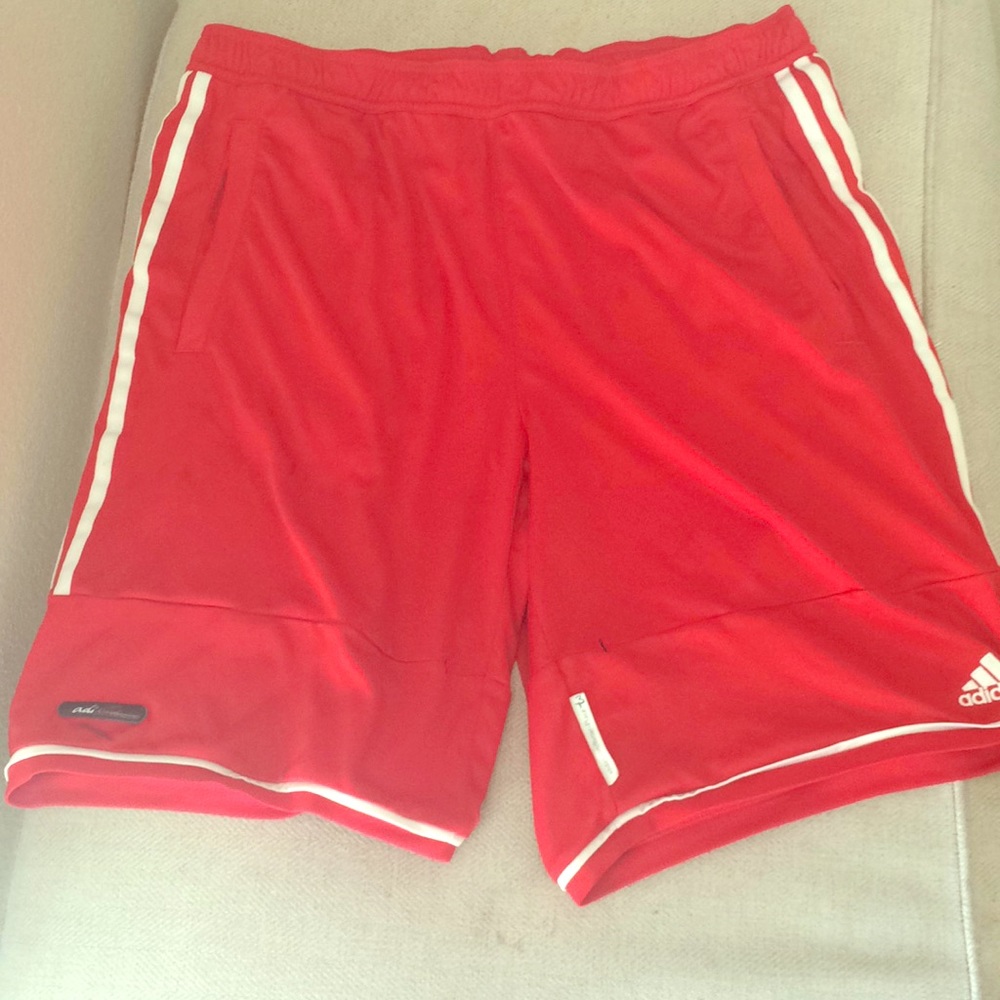 Red Adidas ClimaLite Shorts